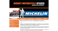 Desktop Screenshot of budgetmotorcyclespares.co.nz