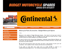 Tablet Screenshot of budgetmotorcyclespares.co.nz